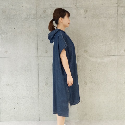 2024　Spring/Summer　デニムフーデットワンピース 【67747】