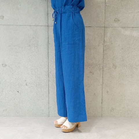 Summer 1/40フレンチリネンキャンパスワッシャーベイカーワイドパンツ【6232790-36】