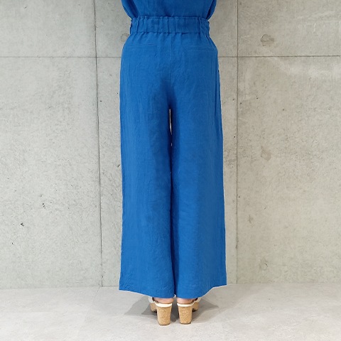 Summer 1/40フレンチリネンキャンパスワッシャーベイカーワイドパンツ【6232790-36】