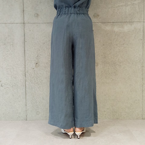 Summer 1/40フレンチリネンキャンパスワッシャーベイカーワイドパンツ【6232790-36】