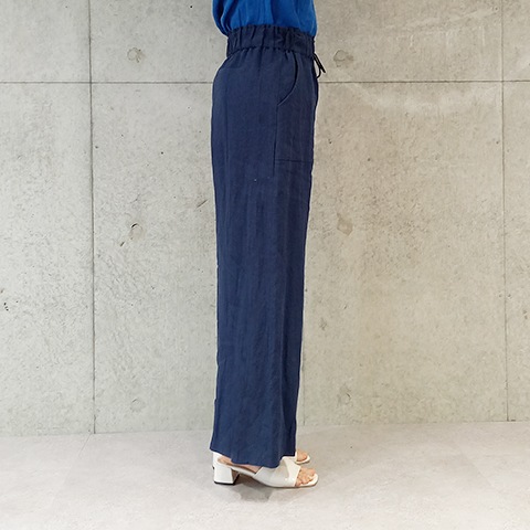 Summer 1/40フレンチリネンキャンパスワッシャーベイカーワイドパンツ【6232790-36】