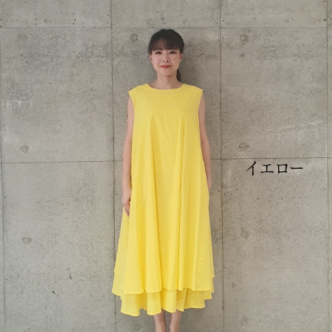 Summer 綿2枚重ねワンピース【5136301】