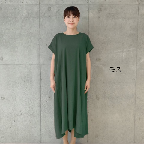 ストレッチリネンワンピース【5126703-38】
