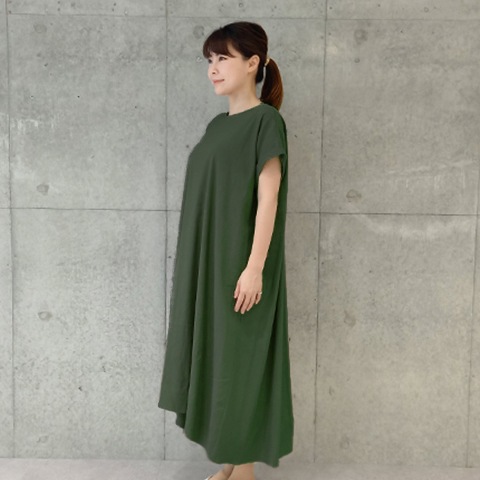 ストレッチリネンワンピース【5126703-38】