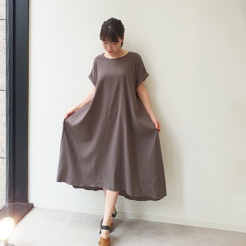 ストレッチリネンワンピース【5126703-38】