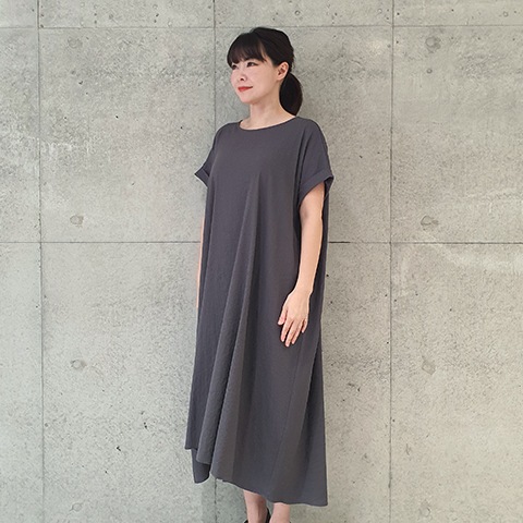 ストレッチリネンワンピース【5126703-38】
