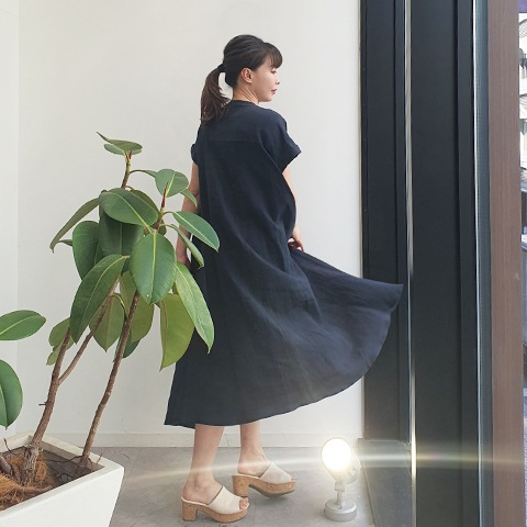 LUGLIO リネンキャンバス レディースワンピース Liyoca ワンピース 「Liyoca」リネンキャンバスキャミワンピース