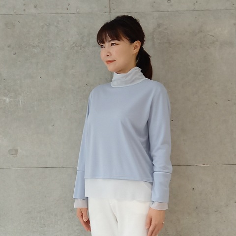 【エメラルドフロウジョン】パワーネット切替長袖プルオーバー【1136790】