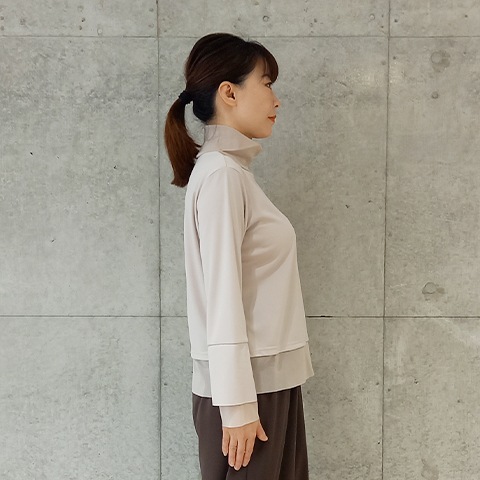 【エメラルドフロウジョン】パワーネット切替長袖プルオーバー【1136790】