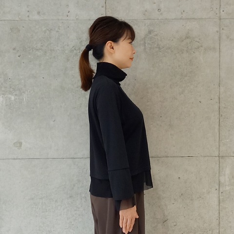 【エメラルドフロウジョン】パワーネット切替長袖プルオーバー【1136790】