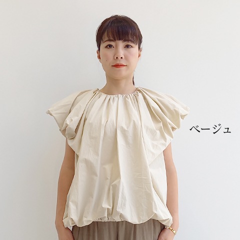 2024 Summer コットン100タイプライターフリルショートブラウス【0334791】