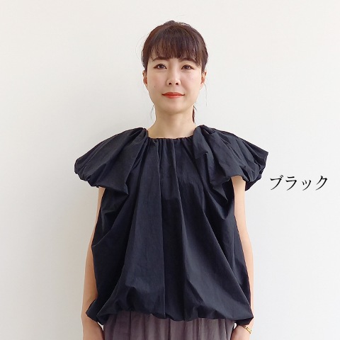 2024 Summer コットン100タイプライターフリルショートブラウス【0334791】