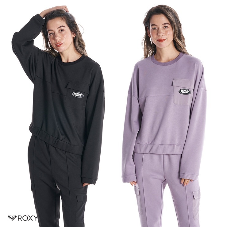 アウトレット ROXY ロキシー STAY TUNED PO ポケット クルーネック