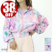 �����ȥ�å� GUESS ���� CARLIE ���������� ���åץ��å� �ա��� ���㥱�å� BLUE PINK S������