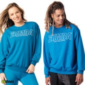 アウトレット ZUMBA ズンバ 正規品 ユニセックス ロゴ ロングスリーブ スウェット BLUE XSサイズ Sサイズ Mサイズ|SALE|ZUMBAセール