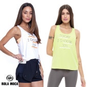 アウトレット ROLA MOCA ローラモサ レーサーバック タンクトップ LIME WHITE Sサイズ Mサイズ