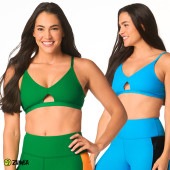 ZUMBA ズンバ 正規品 DESTINATION フロント ホール ブラトップ BLUE GREEN Sサイズ Mサイズ|3月24日20時発売|新着商品