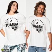 ZUMBA ズンバ 正規品 ユニセックス オーバーサイズ Tシャツ WHITE XSサイズ Sサイズ Mサイズ|4月3日18時発売|新着商品