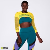 アウトレット ZUMBA ズンバ 正規品 メッシュ ロングスリーブ YELLOW XSサイズ Sサイズ Mサイズ|ZUMBAセール