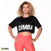 アウトレット ZUMBA ズンバ 正規品 クラシック ロゴ プリント クロップ Tシャツ BLACK XSサイズ Sサイズ Mサイズ|ZUMBAセール
