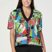 ZUMBA ズンバ 正規品  ブイネックトップ MULTI　XSサイズ Sサイズ|LADIES トップス|ZUMBA-ズンバ-