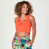 ZUMBA ズンバ 正規品  タンクトップ BLACK ORANGE　Sサイズ Mサイズ