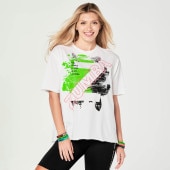 ZUMBA ズンバ 正規品  Tシャツ WHITE 　XSサイズ Sサイズ Mサイズ