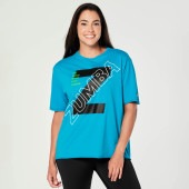 ZUMBA ズンバ 正規品  Tシャツ BLUE 　XSサイズ Sサイズ Mサイズ|ZUMBA-ズンバ-
