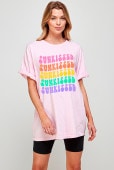 �����ȥ�å� ILLUSTRATED SOCIETY ���饹�ȥ쥤�ƥ��å� ���������ƥ� �����С������� T����� L.PINK WHITE S������ M������ L������