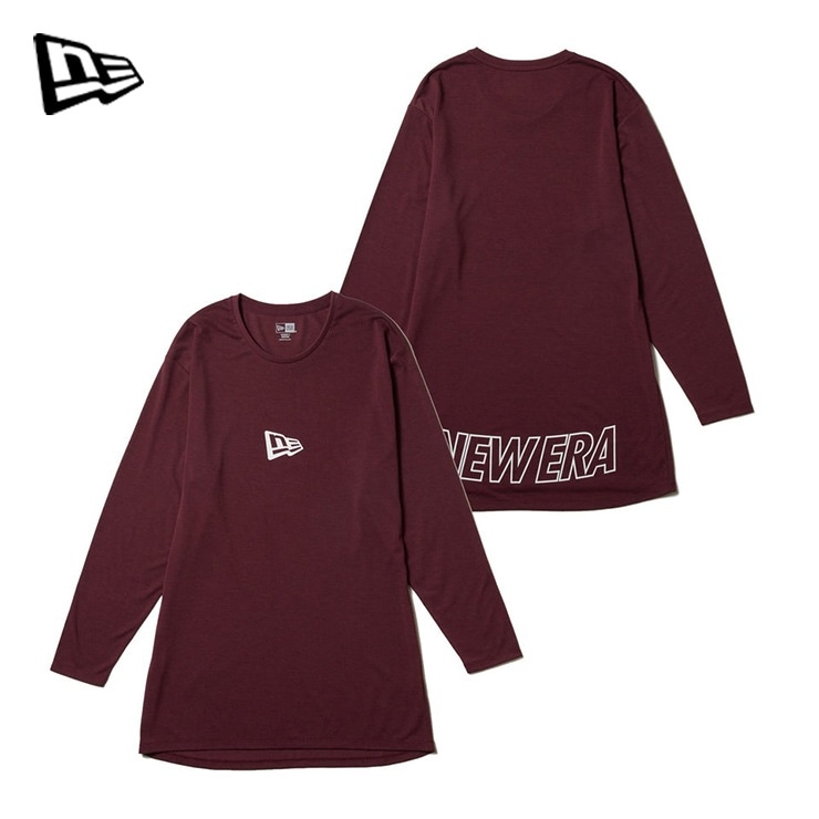NEW ERA ニューエラ PAW LS LONG LENGTH Tシャツ BURGUNDY