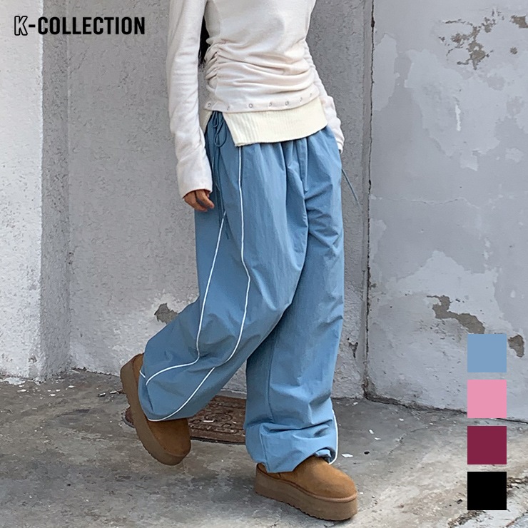 アウトレット K-collection ケイコレクション ナイロンパンツ ウエスト