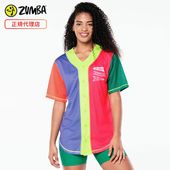 ȥå ZUMBA   PREP UNISEX BASEBALL BUTTON UP JERSEY ȥåץ XS S M