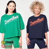 ȥå ZUMBA   PREP OVERSIZED BOXY CROP T INDIGO ǥ GREEN ꡼ XS S M