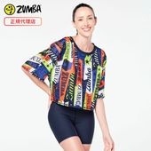 ȥå ZUMBA   PREP BOXY DOLMAN CROP TOP T XS S M