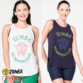 ȥå ZUMBA   PREP TUNIC TANK WITH OPEN BACK 󥯥ȥå WHITE ۥ磻 INDIGO ǥ S M