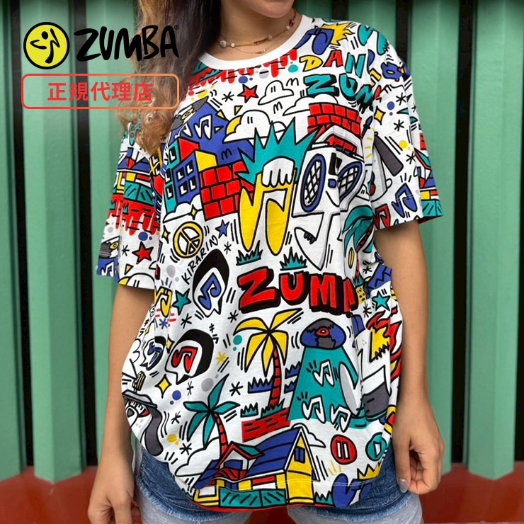 新作ZUMBA ズンバ 正規品 日本限定 POP BEACH Tシャツ Zumba POP Beach T-shirt🇯🇵ORIGINAL】🏖️ ＊7/21(月)発売