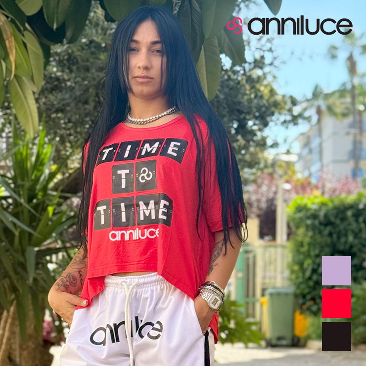 ANNILUCE ���ˡ��롼���� T����� ������������ �ե��åȥͥ� ���� ���ݡ��� ���� �襬 ������ �������� �ѡ��ץ�