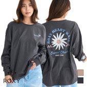 ROXY ロキシー ロングスリーブ ロゴ 秋新作 ウィメンズ エクササイズ フィットネス ジム スポーツ ダンス ヨガ ウェア ブラック ベージュ RLT254033
