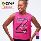 ZUMBA タンクトップ M グラデーション 新作♪ズンバ Zumba Dance Floor Is my Canvas Muscle Tank -2色