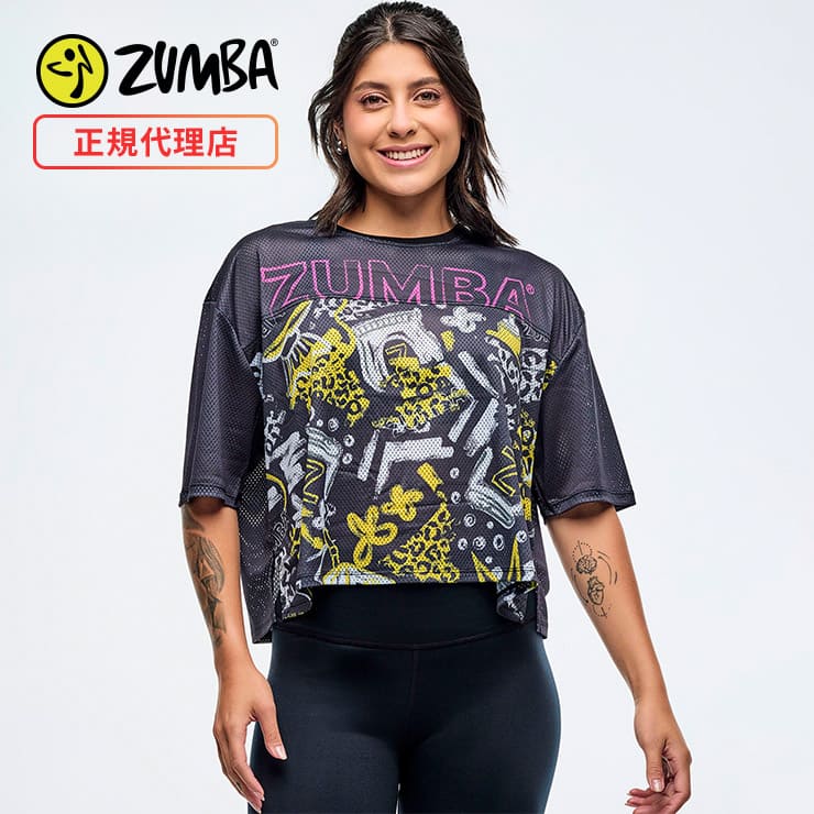 ZUMBA 新作　大人気‼️ メッシュTシャツ Sサイズ ZUMBA 新作 大人気‼️ メッシュTシャツ Sサイズ