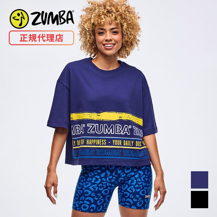 ZUMBA ウェア　正規品 ZUMBA ズンバ 正規品 レディース Tシャツ オーバーサイズ ロゴ