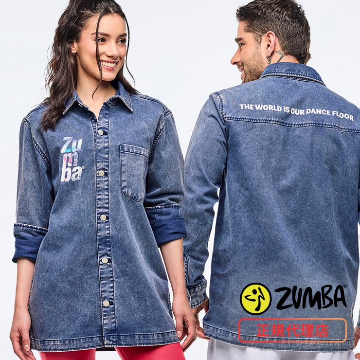 ZUMBA正規品人気デニムシリーズ ZUMBA ズンバ 正規品 ウェア シャケット デニム シャツ ジャケット