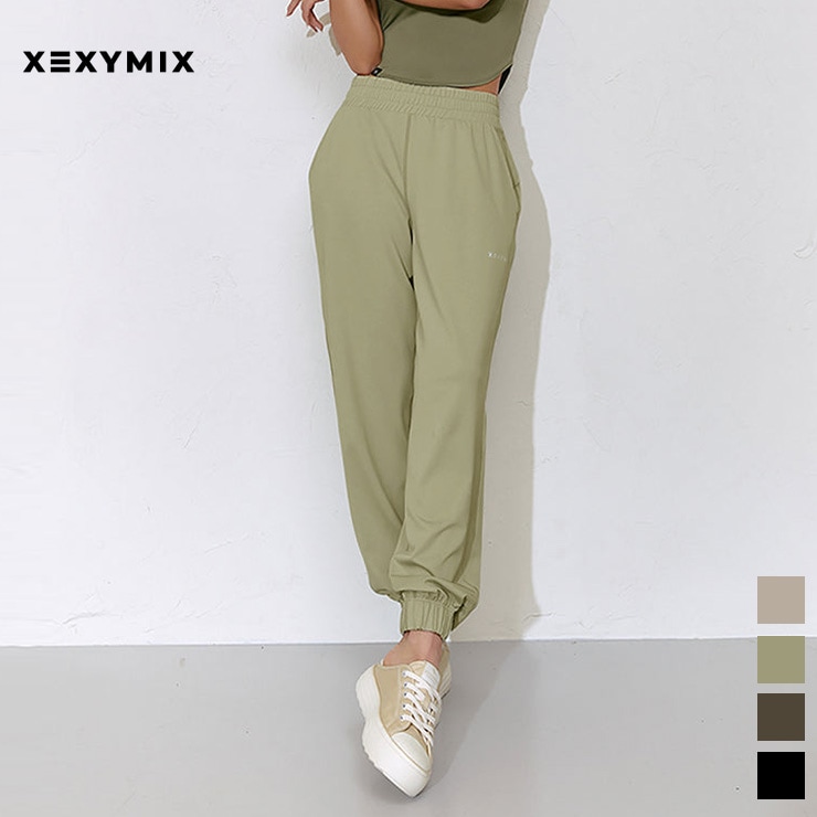XEXYMIX ゼクシィミックス パフォーマンス ジョガーパンツ ブラック