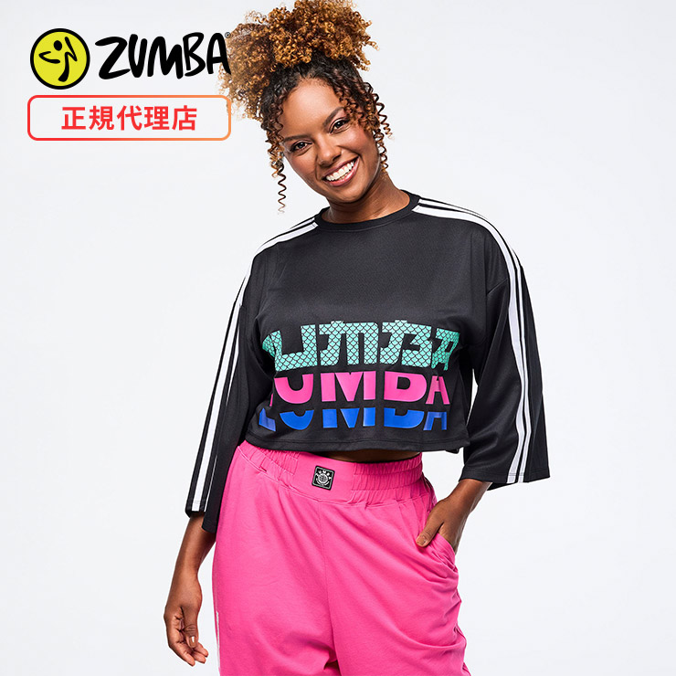 ZUMBA ウェア　ZUMBAトップス ズンバ（ZUMBA） ロゴ 長袖 トップス レディース ネイビー 取り寄せ