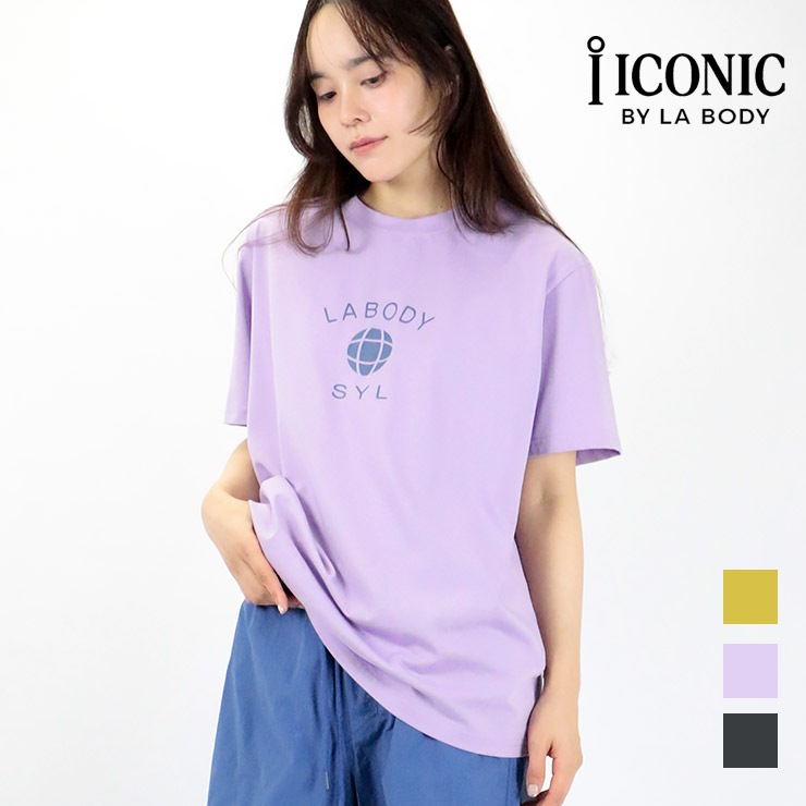 LA BODY ICONIC Tシャツ 半袖 レディース ビッグTシャツ ドライ 吸水速