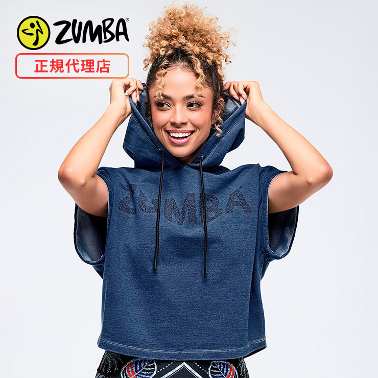 ZUMBAウエア正規品 （S）サイズ ZUMBA ズンバ 正規品 ウェア レディース トップス フーディ 半袖