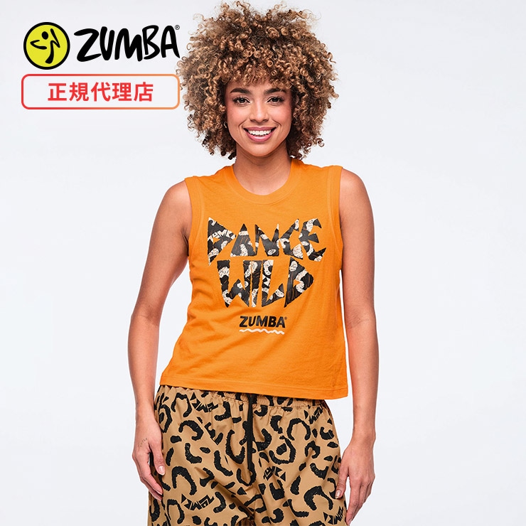 ズンバ　ZUMBA 幾何学模様 タンクトップ ZUMBA ズンバ 正規品 ウェア レディース タンクトップ ノースリーブ