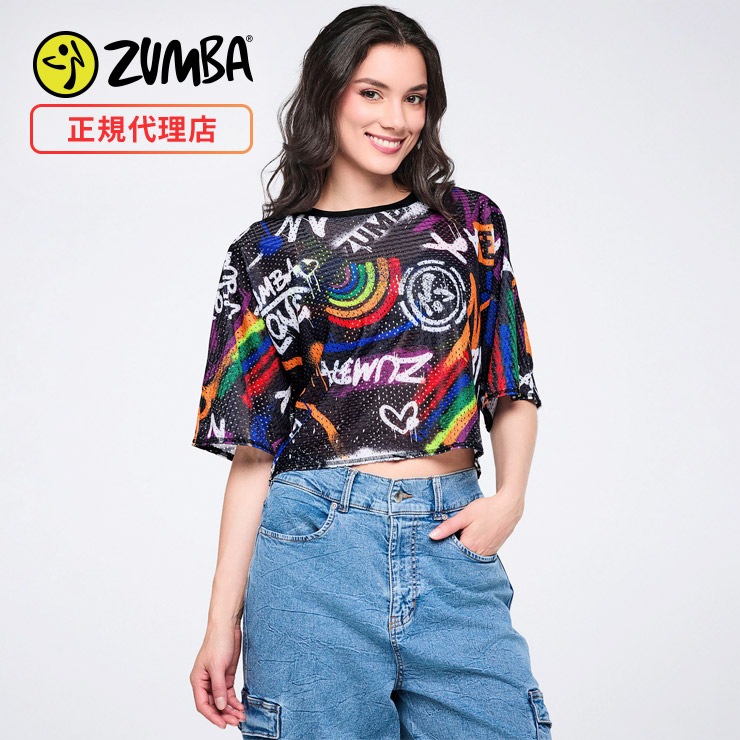 ZUMBA ズンバ 正規品 ウェア レディース Tシャツ 半袖 メッシュ