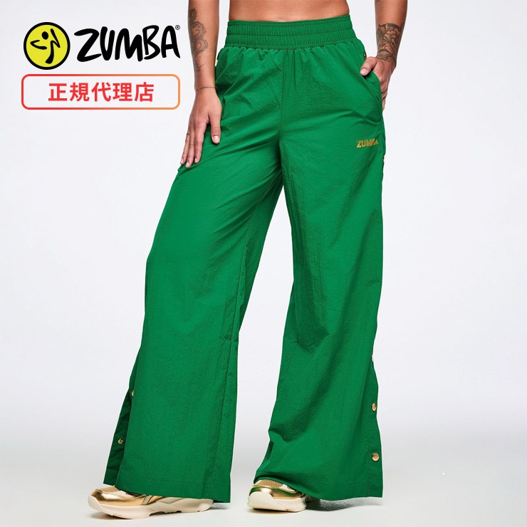 ZUMBA ズンバ 正規品 ウェア レディース ワイドパンツ スナップ