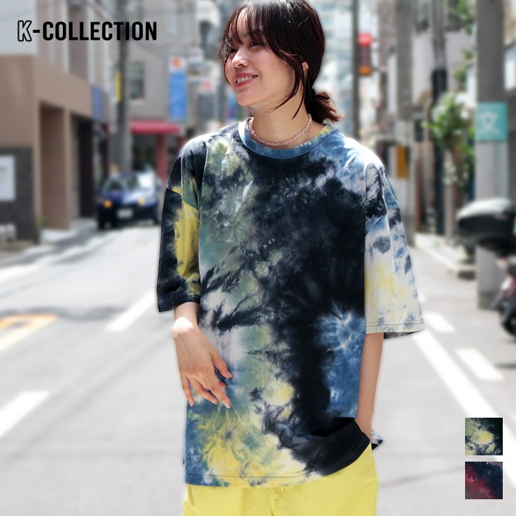 K-collection Tシャツ 半袖 タイダイ ビッグシルエット オーバーサイズ